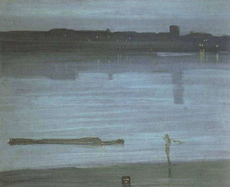 James Mcneill Whistler nocturne blue and silver chelsea